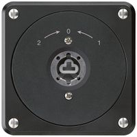 Contatto rotativo a chiave INC robusto nero senza coperch.s.cilindro inv.