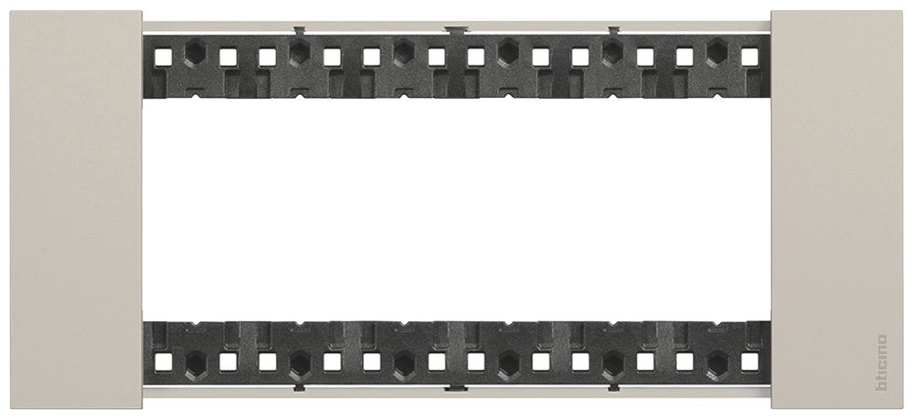 Cadre de recouvrement Living Now 6 modules 192.5×86mm sand