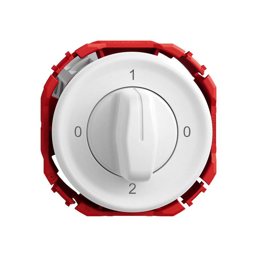 Drehschalter STANDARDdue SNAPFIX® Drehgriff Umschalter 2/2L ws