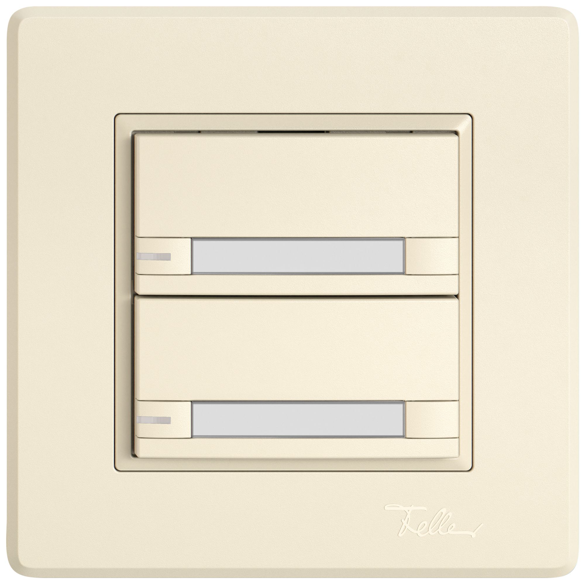 UP-Universaltaster EDIZIO.liv UNI SNAPFIX® 5…48V m.LED blau 2× 2-Tbed.Pap.cr