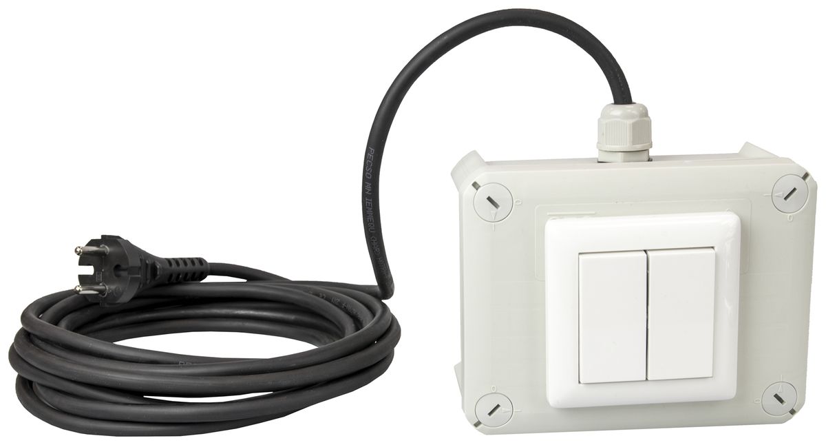 Poussoir AP DOTLUX CASAMBI 4 fois câble fiche 2 pôles