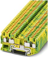 Morsetto di passaggio Push-In QUATTRO 0.2…6mm² verde/giallo