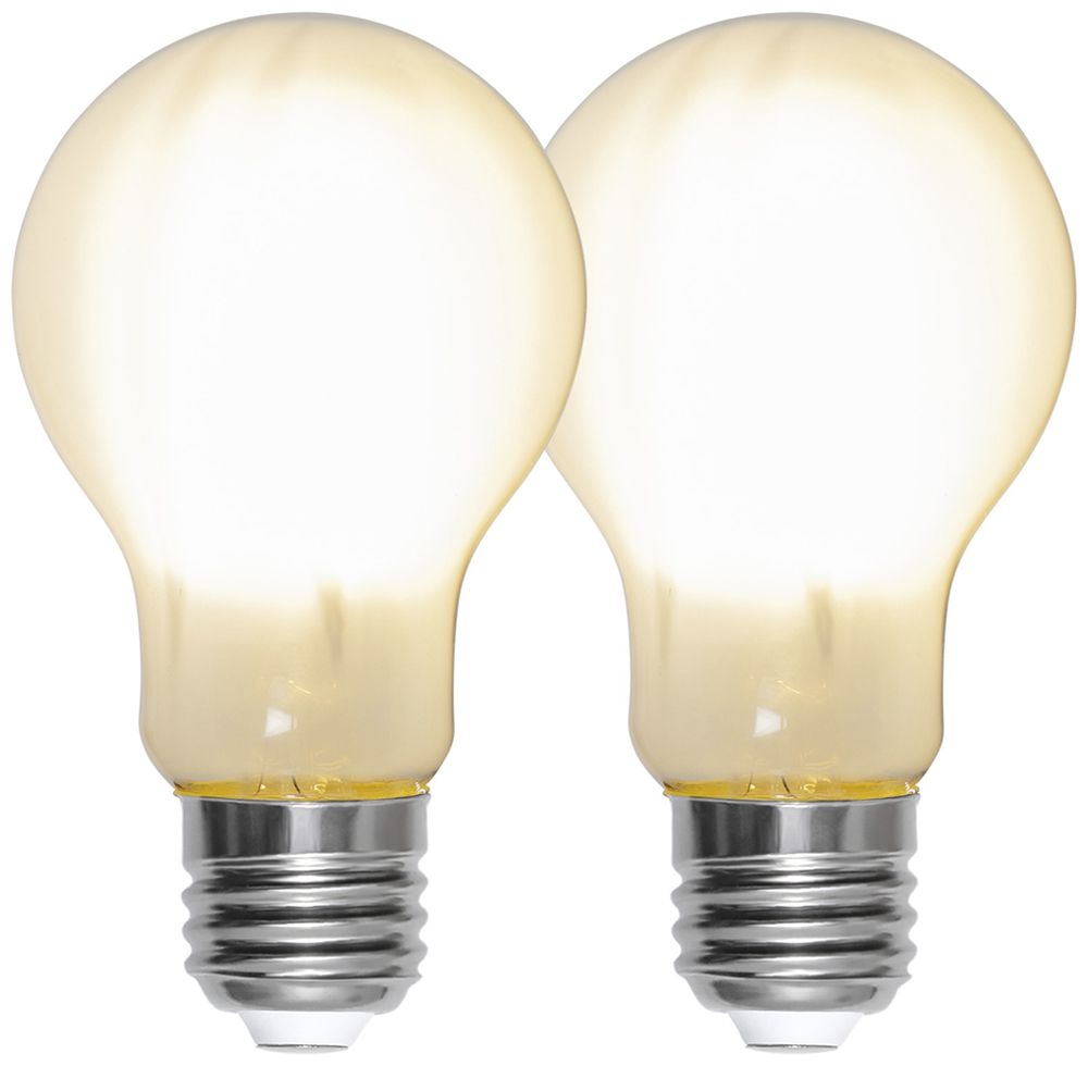 LED-Lampe E27 7W 806lm 2700K opal Ø60×108mm Duo Pack