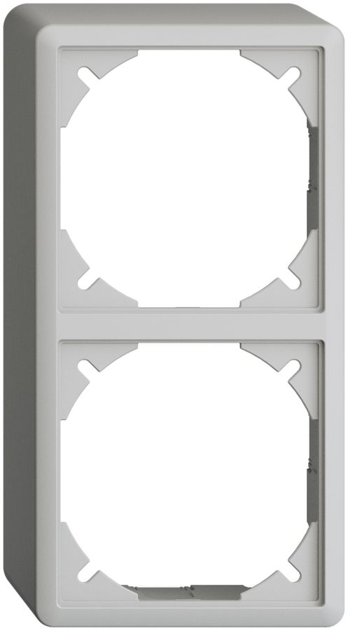 Kappe EDIZIOdue 54mm I-I hellgrau für Kombination vertikal/horizontal