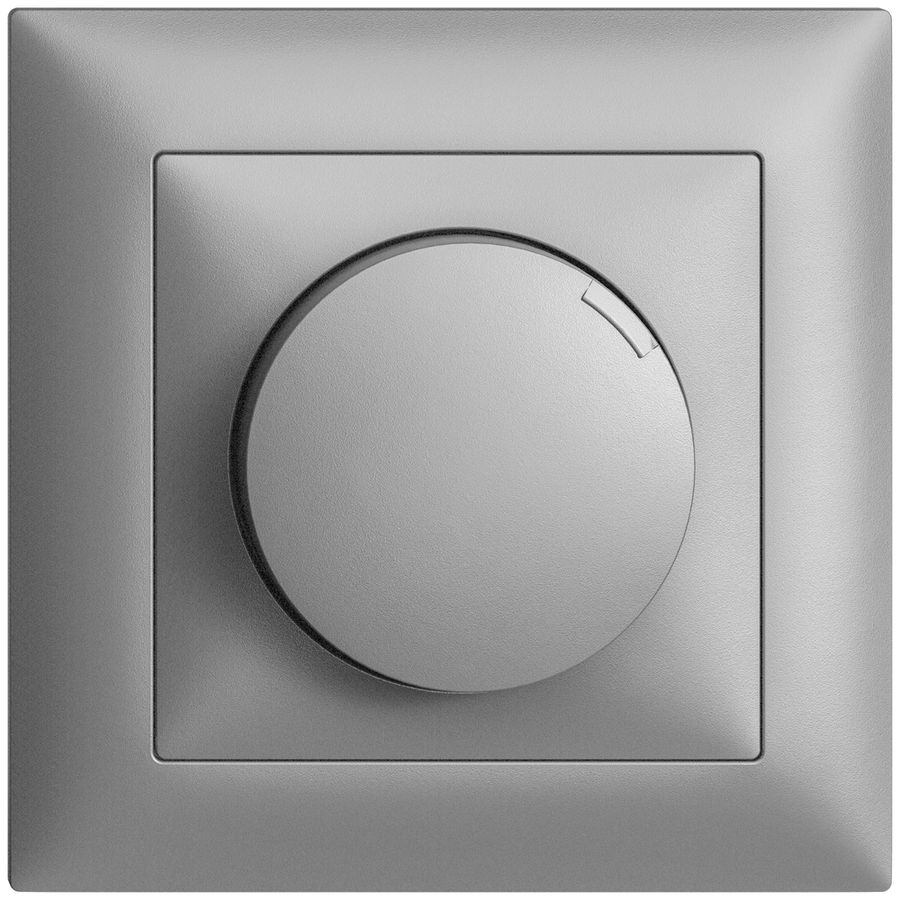UP-Drehdimmer EDIZIOdue 20…600W Phasenabschnitt silver