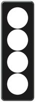 UP-Abdeckplatte origin 4×1 Ø58mm 92×272mm schwarz