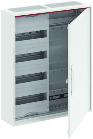 AP-Kleinverteiler ABB CA 24VM, 2-Feld 4-reihig 48TE + Media, Tür