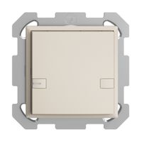 UP-KNX-Taster RGB EDUE, 250mW, m.RGB-LED, 1×Taste, 2×Tastenbelegung, crema