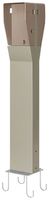 Standsäule Scame 2×LITE/BUSINESS/PRO für Mauerwerk 1553×250×110mm bronze