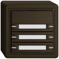 AP-KNX-Taster RGB EDIZIO.liv SNAPFIX® Temperaturfüh.RGB-LED Pap.6×T 1-Tbed.br