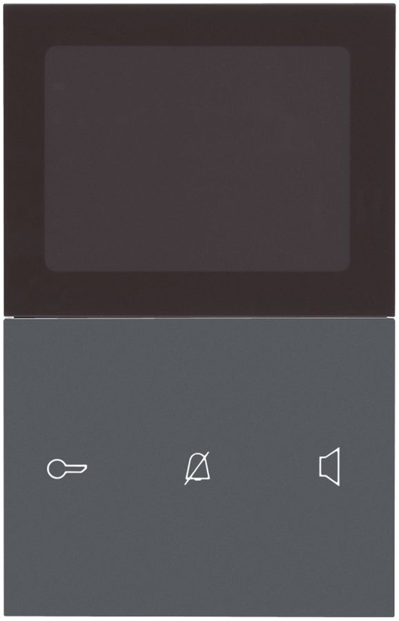 AP-Innenstation Video Hager elcom.touch Komfort 2-Draht, anthrazit
