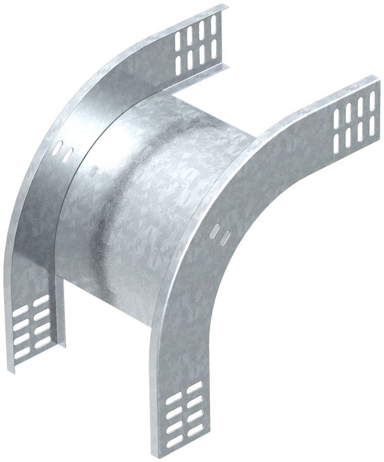 Coude extérieur Bettermann vertical 90° 60×200mm zingué en continu