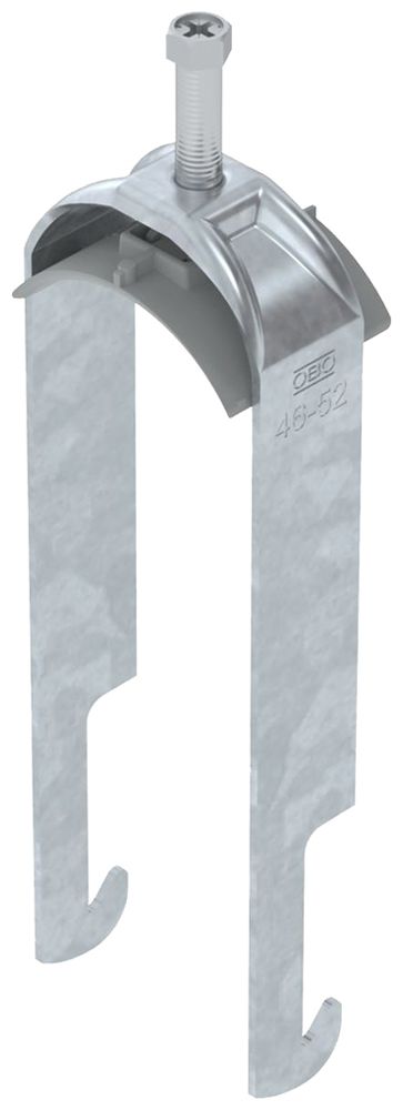 Fixation rapide BET 2056 pied à W mat.synthétique 46…52mm 2×câble acier Zn-ch-im