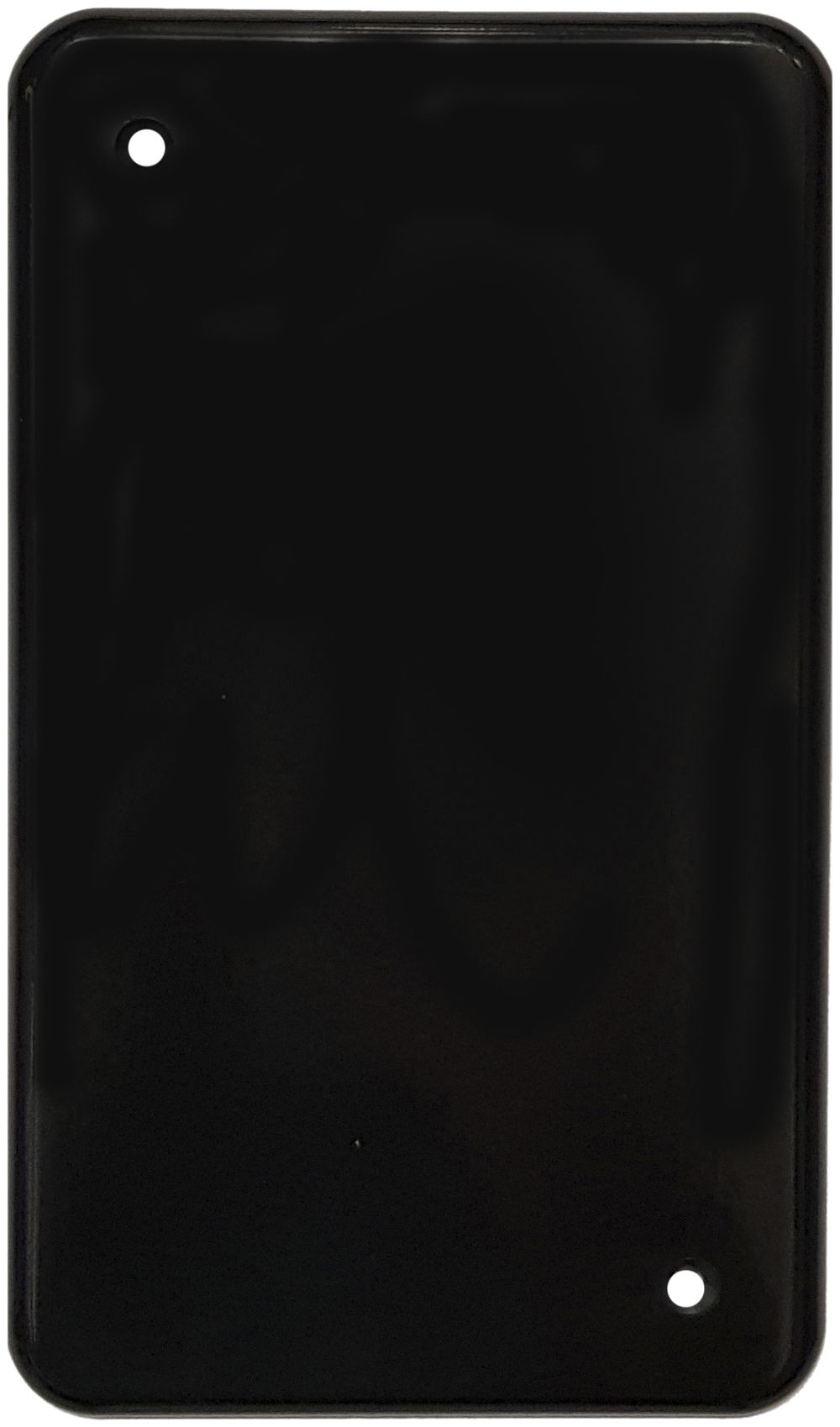 Plaque de recouvrement I-I 2trous de fixation noir