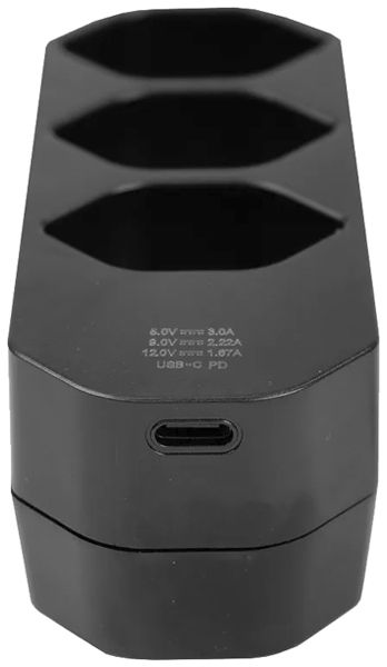 Fiche multiple A. Steffen MANTA 10A 3×T13 + 1×USB-C PD noir