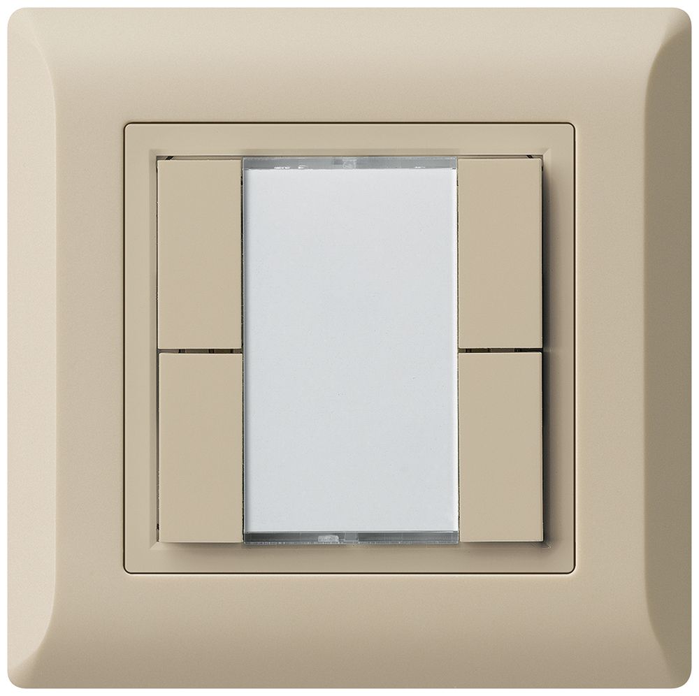 Pulsante multifunzionale AP kallysto.line KNX RF 4× beige