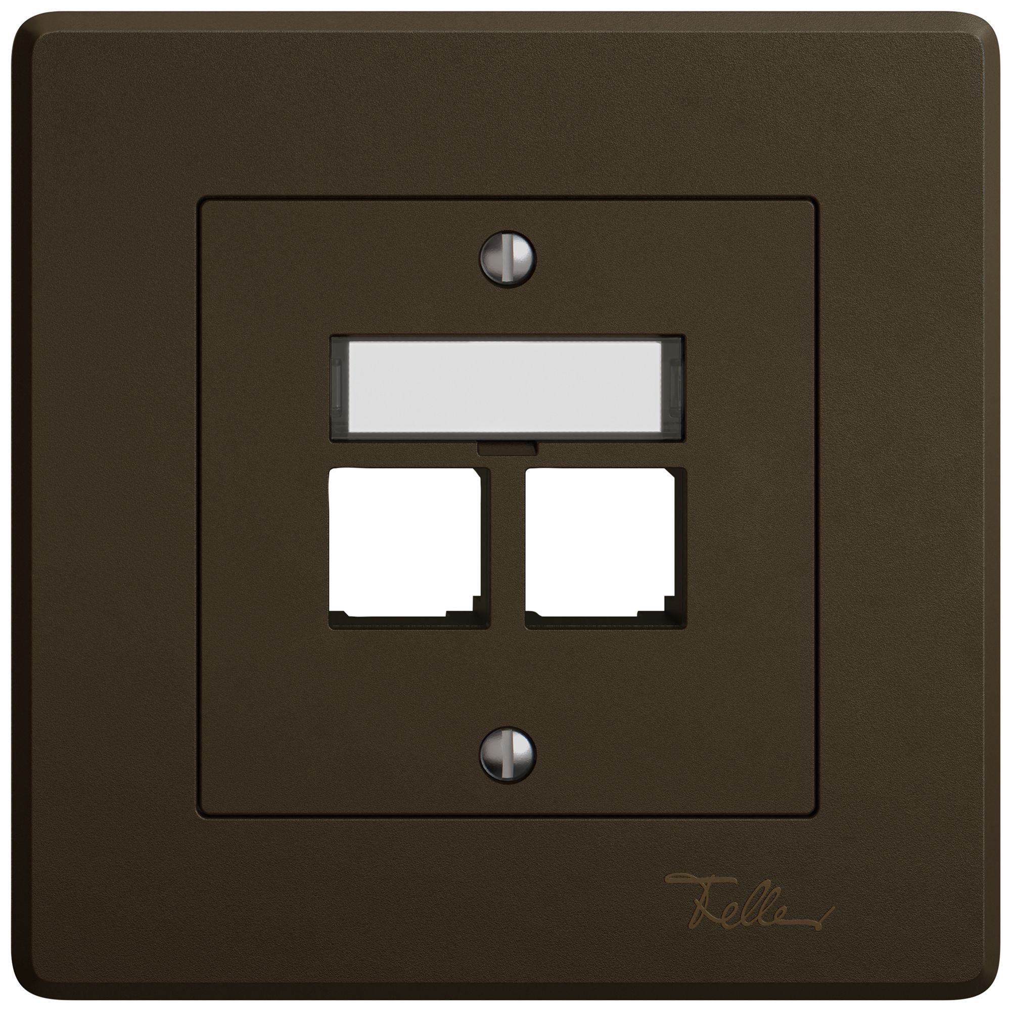 UP-Montageset EDIZIO.liv EASYNET S-One SNAPFIX® gerade 2×RJ45 br