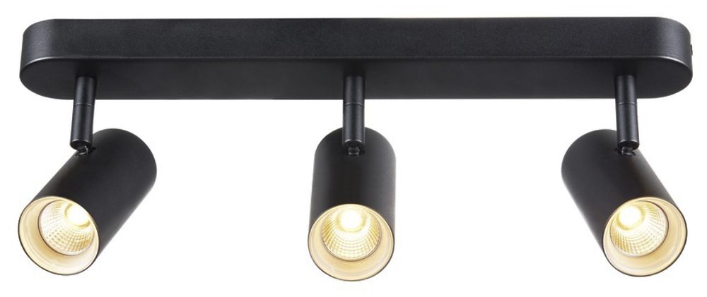 Plafonnier/applique LED SLV NOBLO-3 24W 1800lm 2700K 36° 400×127×105mm noir