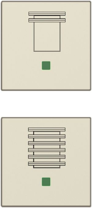 Tastenset ABB free@home weiss Jalousie