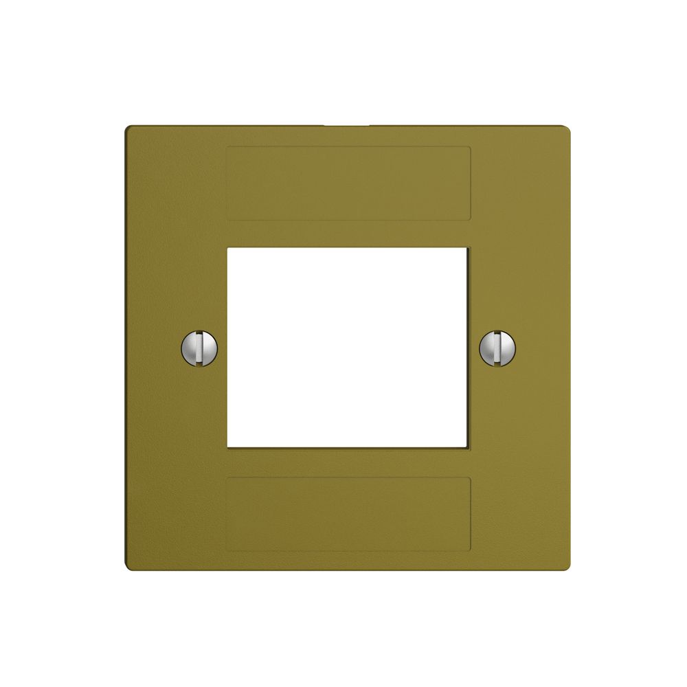 Frontplatte 4×RJ45 ITplus EDIZIOdue olive