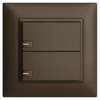 Poussoir KNX RGB ENC EDUE FMI, 250mW, a.LED RGB, 2×poussoir, comm.1×touche, cof