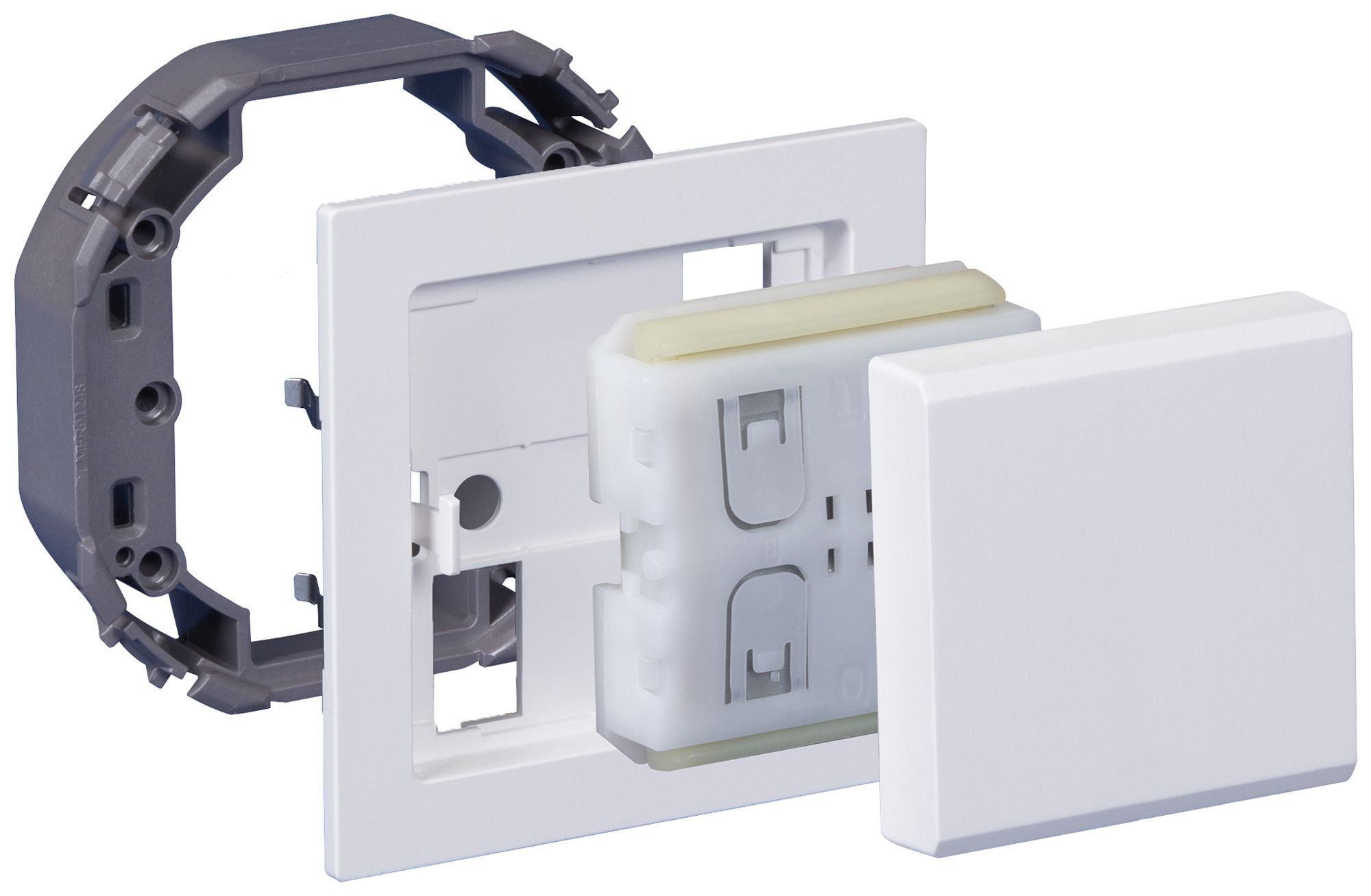 Wandsender Omnio Einertaste ohne Beschriftung 4 Kanäle ws