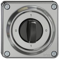 UP-Drehschalter ELEMENT SNAPFIX® 1-polig 16A 400V 0-1-0-1 alu