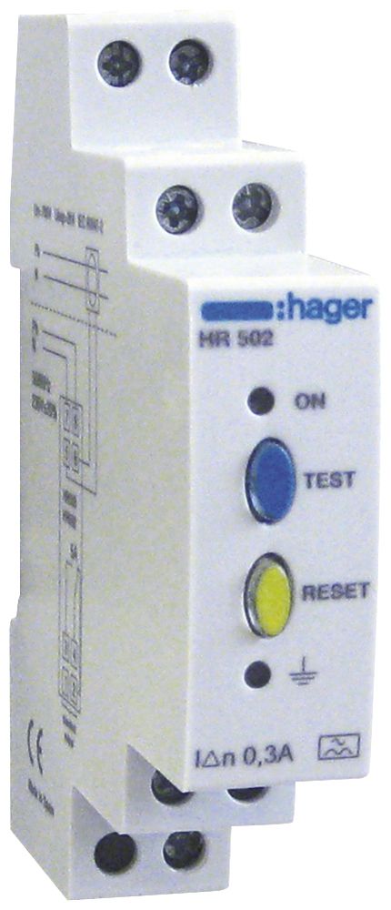 Differenzstromwächter Hager HR502 300mA Typ A
