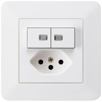 Combinazione luminosa INC 2×A-R/1P+T13 bianco kallysto.trend 2 lenti