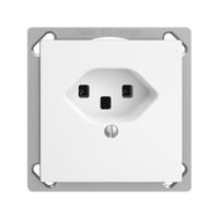 Prise INC EDIZIOdue T23 16A blanc, bornes à vis