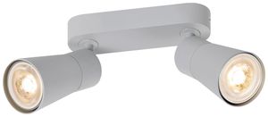 Spot SLV PURI 2.0 Cone CW GU10 2×6W VAR 150×42×138mm gris