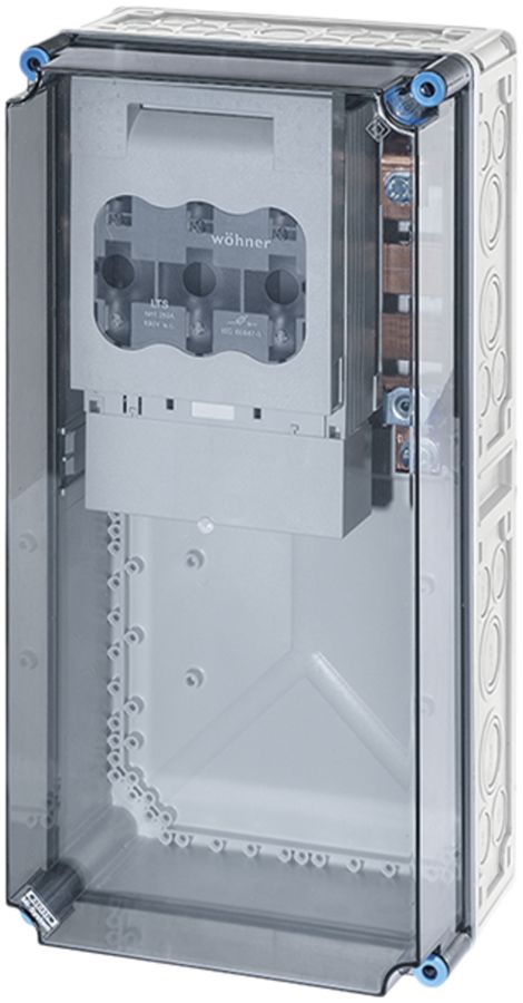 NH-Gehäuse Hensel Mi, 1×NH 1, mit Sammelschiene, 630A, 5-polig