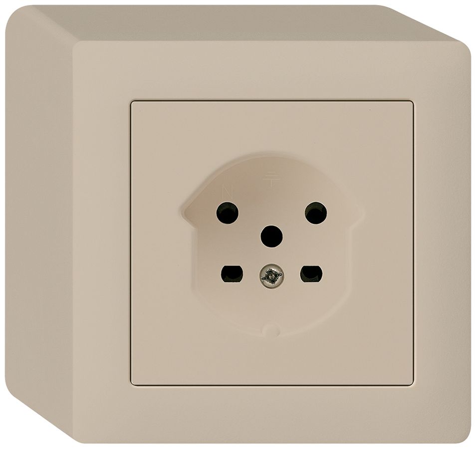 AP-Steckdose kallysto T15 beige Schraubklemme