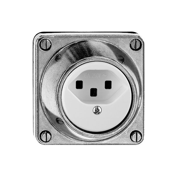 Prise hum. T23 16A Al nature bornes à vis