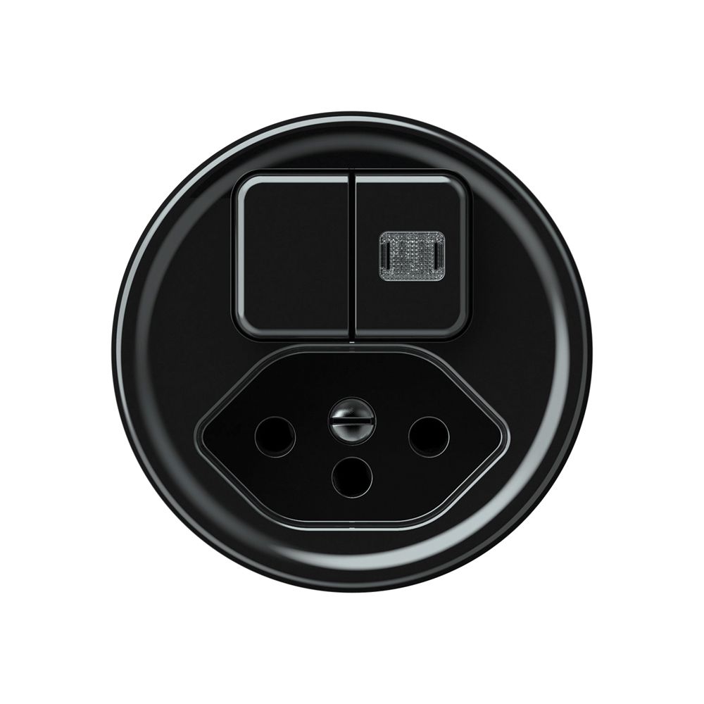 Kombination origin Sch 3+3 + 1×Typ 13 1×beleuchtet schwarz