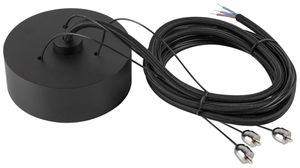 Seilabhängung-Set SLV DECONA Stahl 1500mm schwarz