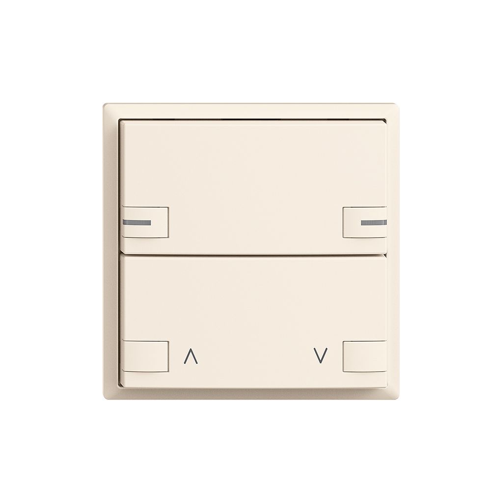 Frontplatte EDIZIOdue zeptrionAIR Motor 1K ohne Bezeichnung mit LED crema