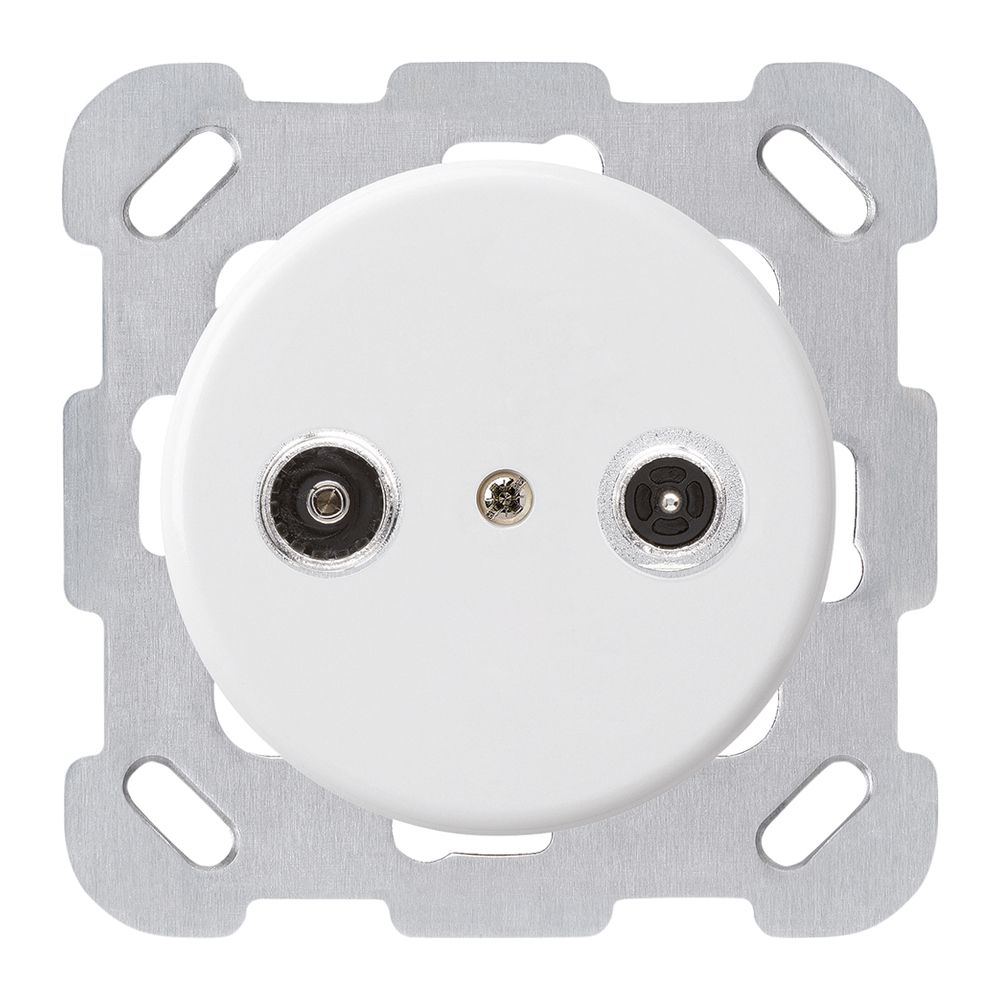 Prise d'antenne ENC basico TV-R montage B 4dB 2GHz blanc