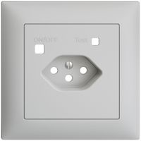 Frontset EDIZIOdue zu FI-Steckdose FMI, T13, hellgrau