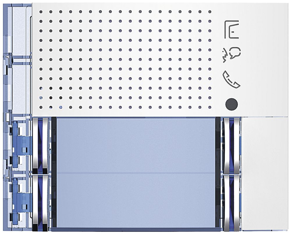 Façade pour module haut-parleur de porte Sfera avec 2+2 boutons blanc