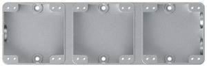 AP-Kopfzeile Hager robusto 1×3 horizontal 276×86mm Aluminium