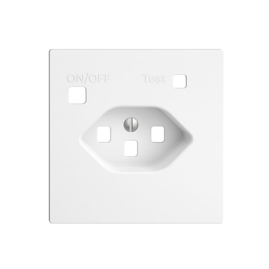 Frontset EDIZIOdue zu FI-Steckdose F, T23, weiss