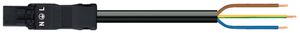 Anschlussleitung WAGO 3×1.5mm² 16A 250V 1m Cod.A Stecker-freies Ende schwarz