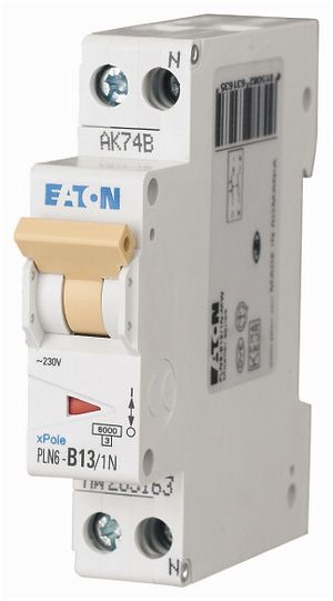 Leitungsschutzschalter Eaton B/13A 1P+N 6kA 1TE