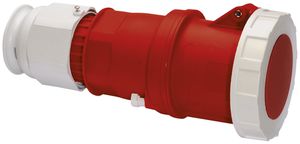 Presa mob.CEE Bals 4P 125A 400V 6h rosso IP67 nich.MV,TE-Pl.