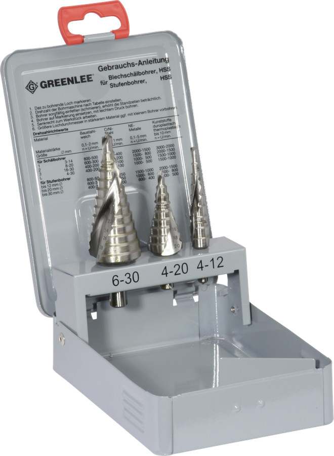 Stufenbohrer-Set Greenlee 4…30mm