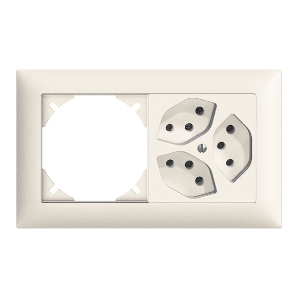 Combinaison ENC vide+3×T13 hor.EDIZIOdue blanc