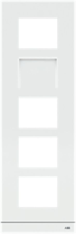 Abdeckrahmen Video ABB-Welcome, für 1/5 (5 Module), Al weiss
