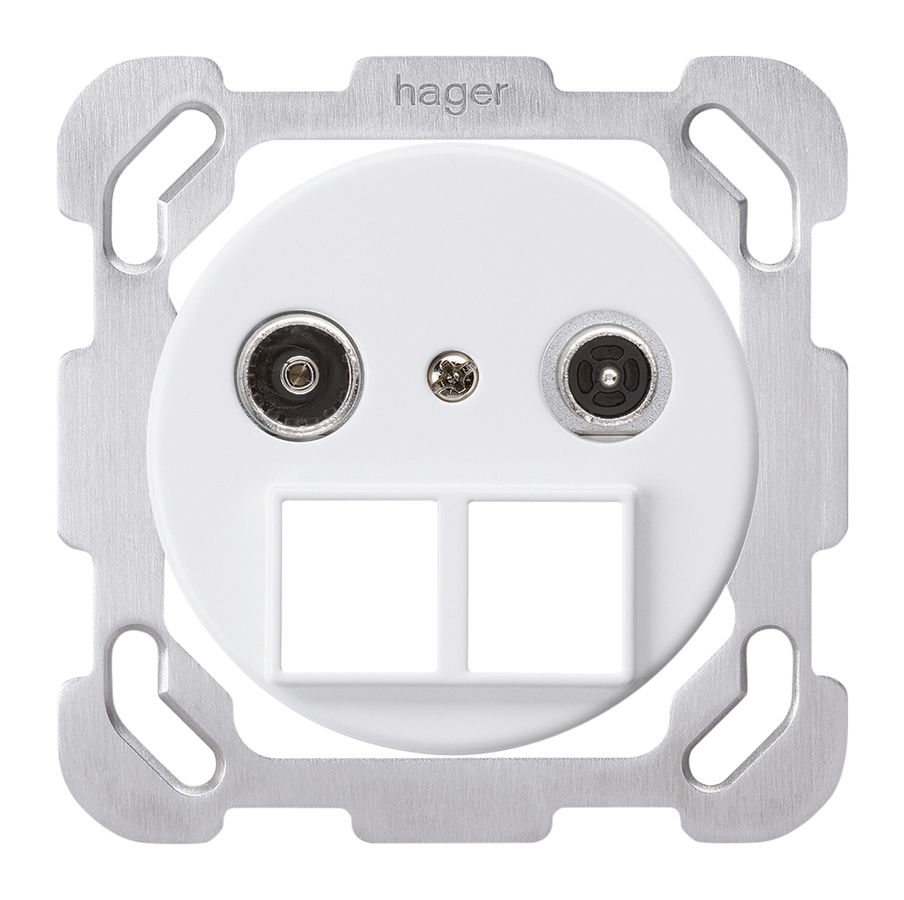 UP-Multimediadose basico TV-R Bauart B 19dB 2GHz weiss