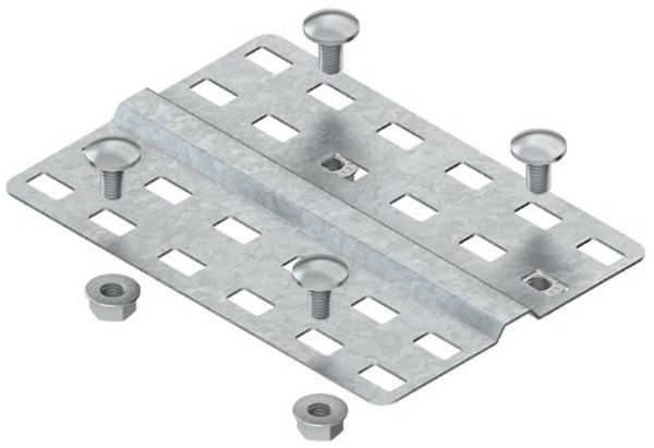 Couvre-joint Niedax l=139mm pour stabilisation des sols, acier zingué à chaud